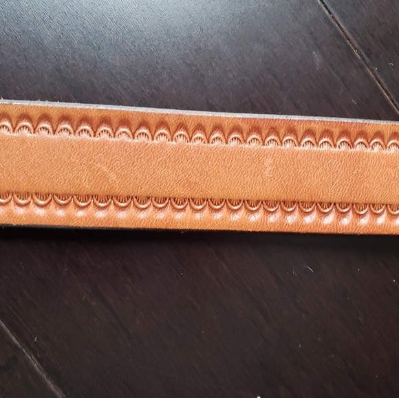 70's Circle Y of Yoakum Texas Leather Cowboy Belt - Picture 5 of 6
